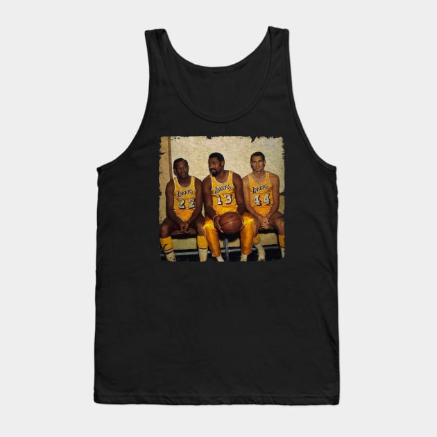 The LAKERS Big 3 (Elgin Baylor, Wilt Chamberlain and Jerry West) Tank Top by Wendyshopart